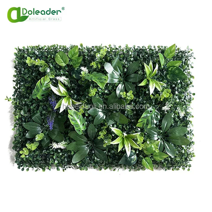 Doleader Simulation Plastic Hanging Green System Artificial Flower Plant Backdrops Wall for Sale