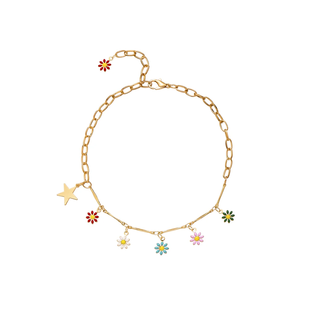 
Factory new Ladies tassel bracelet boho bracelet flower anklet for parties 