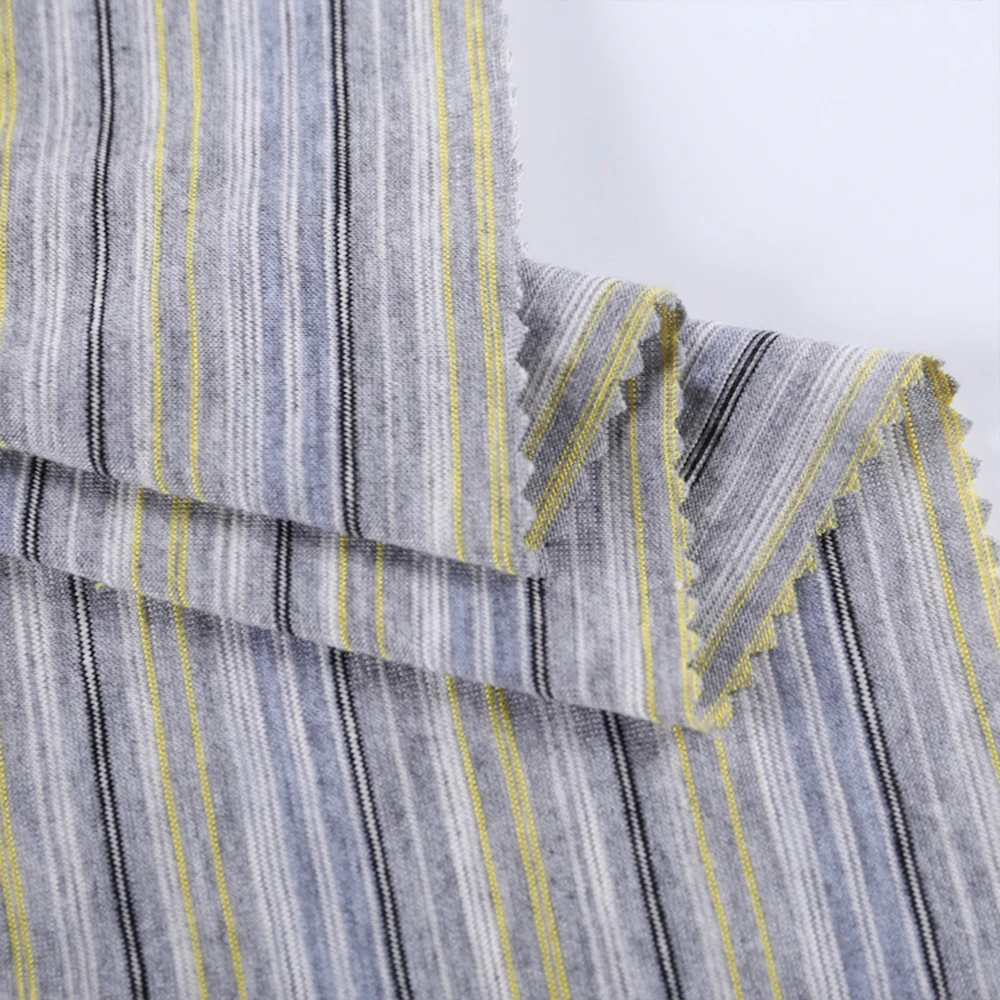 160GSM Fashion Casual Customized Striped Knitted Fabric Yarn Dyed Viscose Jersey Fabric Polyester Fabric for Sports Jerseys