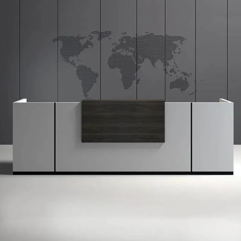 Office Reception Desk Furniture Modern Beauty Salon Office Front Desk Wooden Reception Salon Reception Counter Front Desk