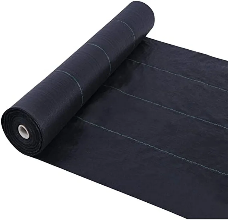 YRH PP Woven Ground Cover Fabric Weed Barrier Mat Plastic Anti Weed  Garden Agricultural Weed Control Fabric Pe Tarpaulin