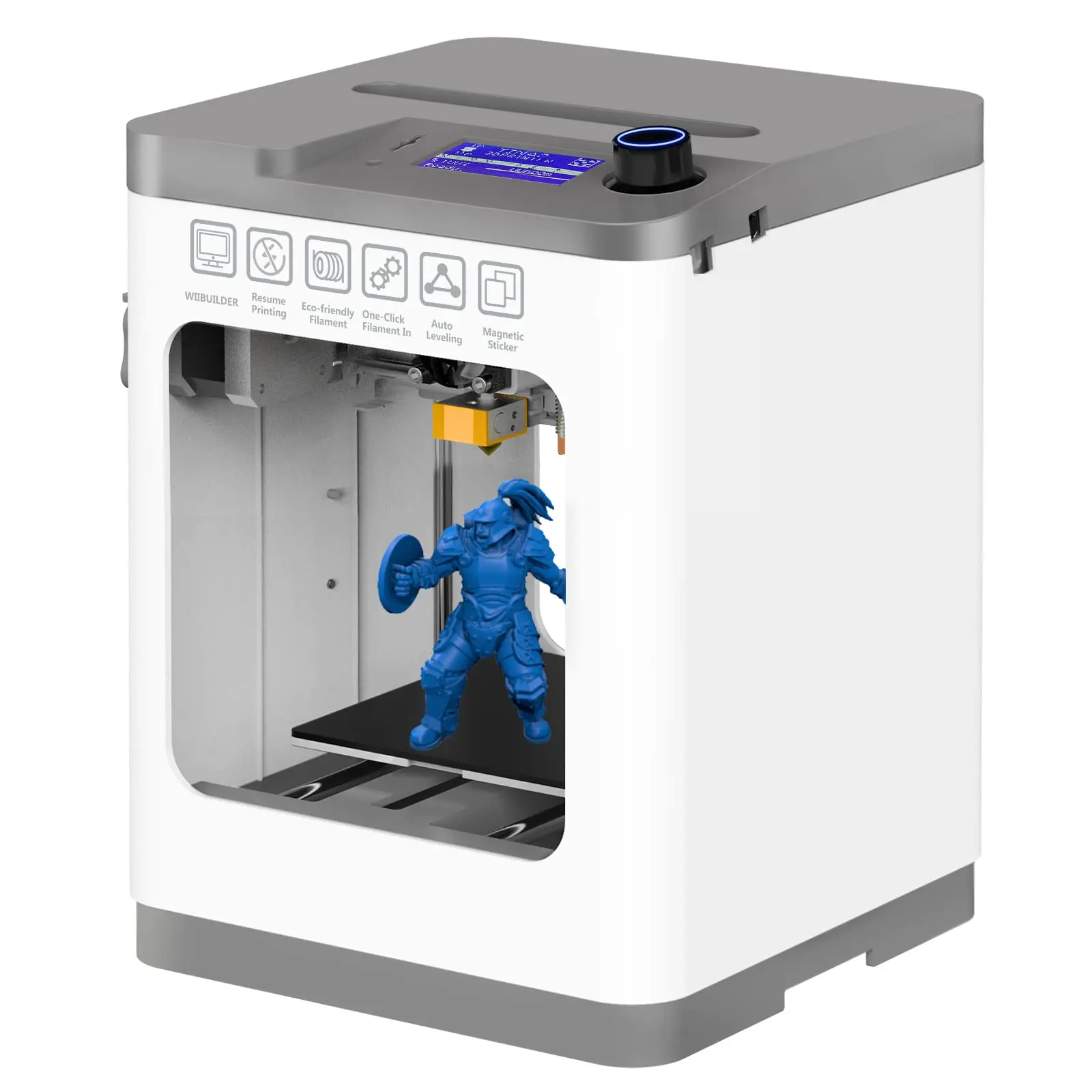 1 Year Warranty High Speed Educational plastic 3d Printer mini Home Use 3d Printer Single Color WEEDO White and Grey Tina2 Basic