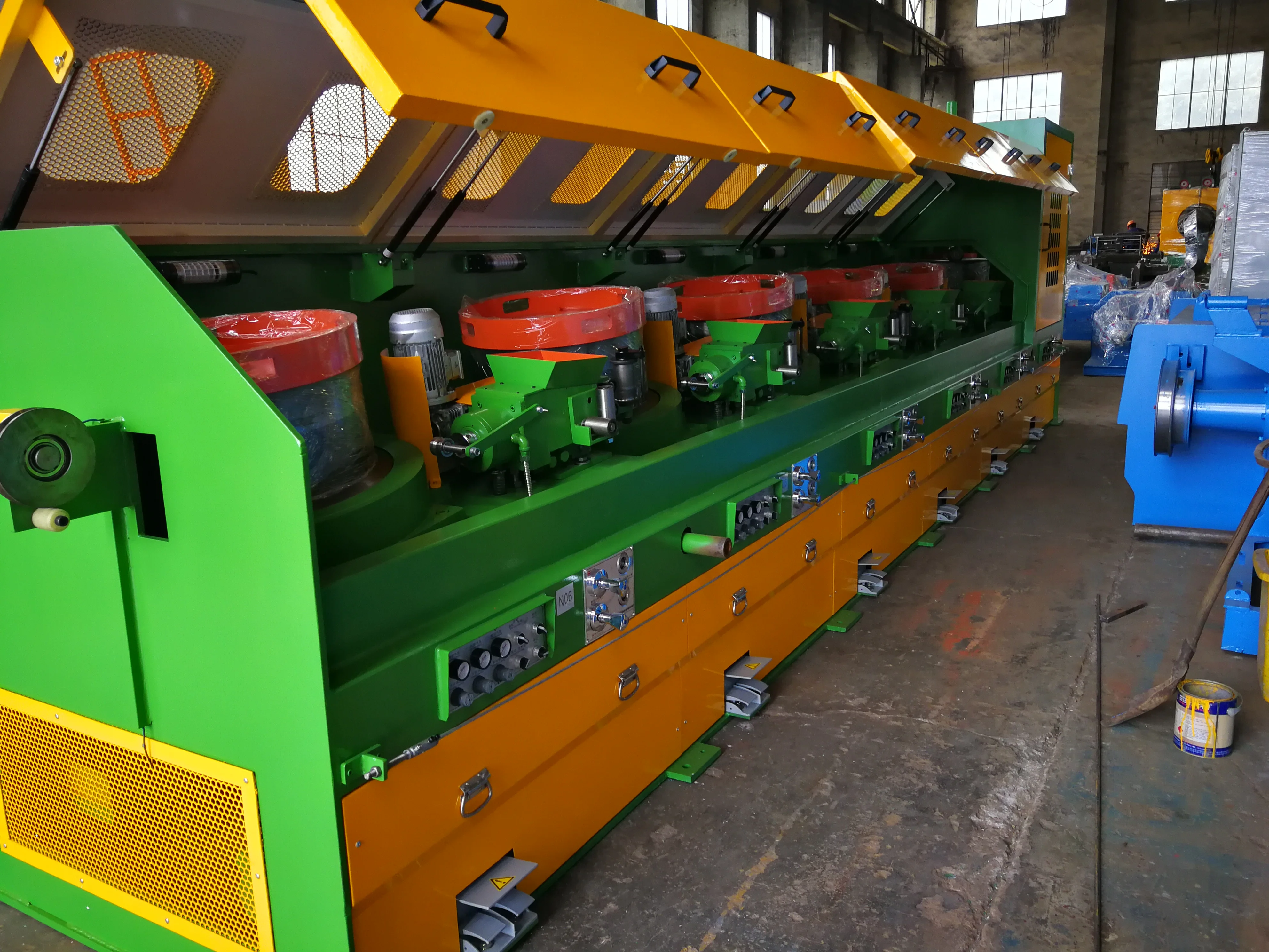 Wholesale Price Construction Works Easy to Operate Straight Line Iron Wire Drawing Machines Pully Wire Drawing Machine