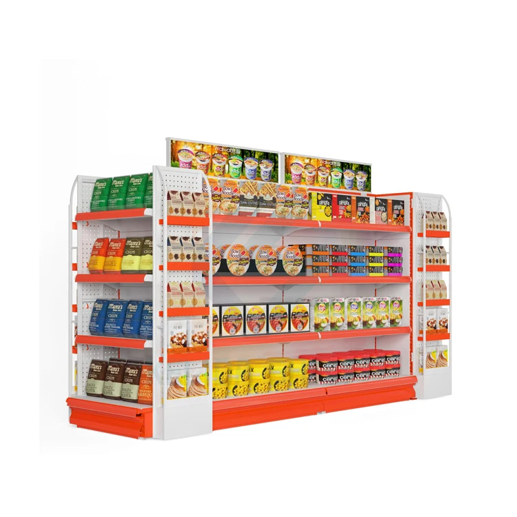 Gondolas Supermercado Frutas, Stainless Steel Gondola