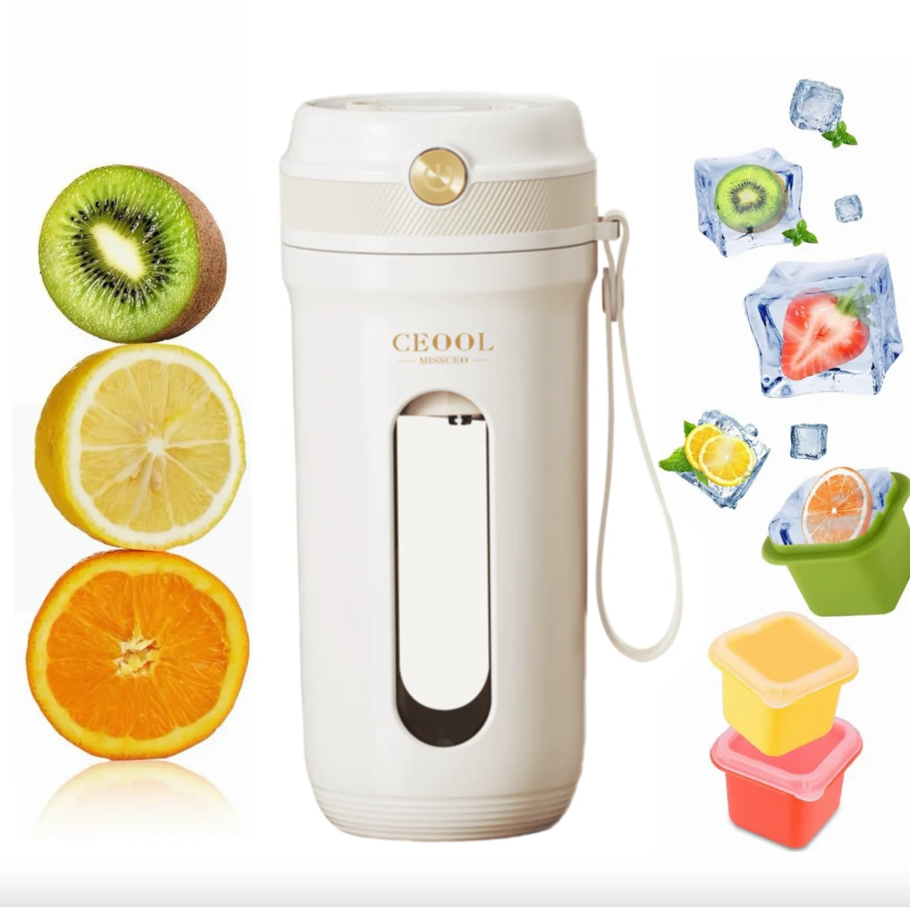 Portable Travel Blender USB rechargeable Mini Personal Blender for Milkshakes Smoothies Sauces Juices Protein Powder Purees