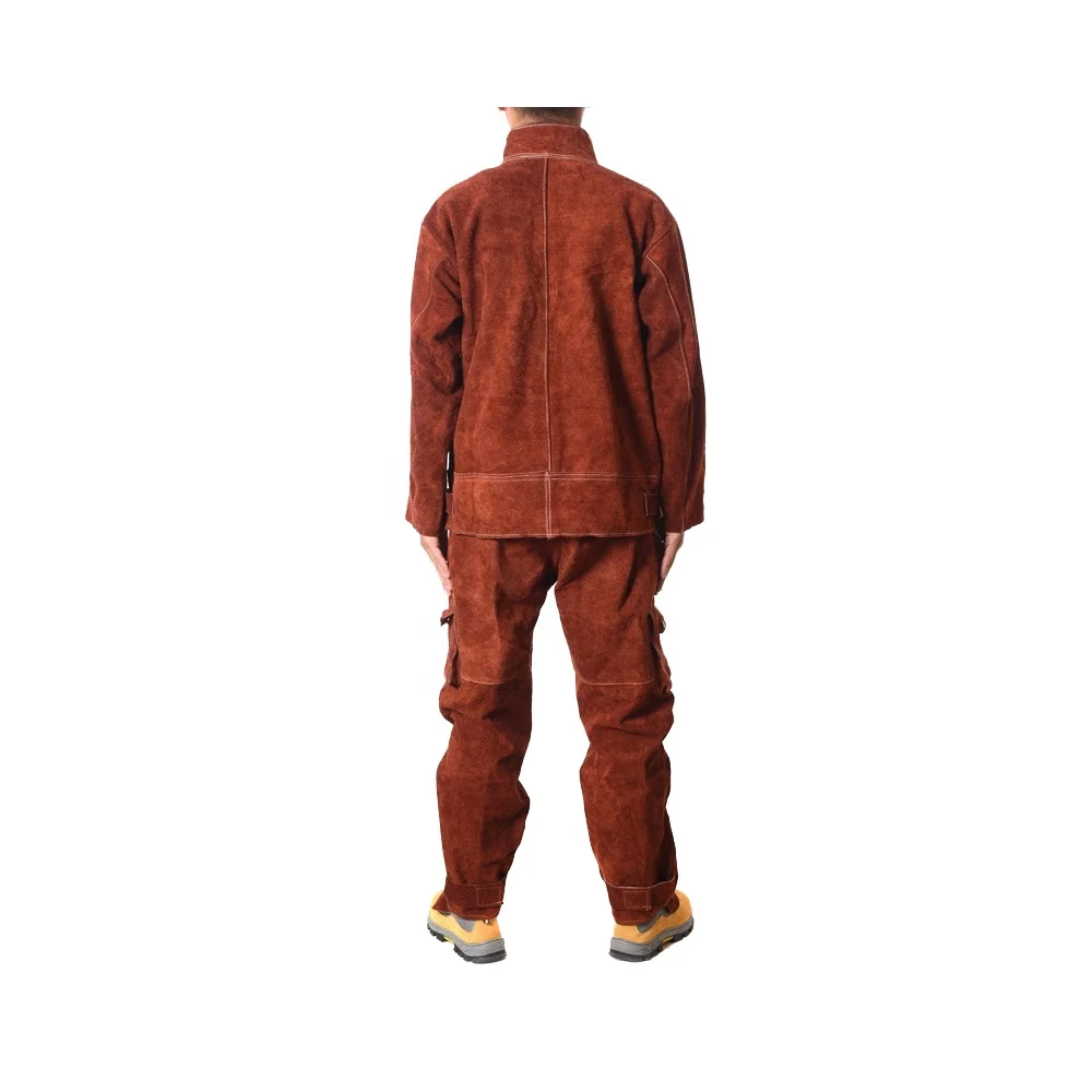 Heat Resistant Welding Suit Safety Equipment High Quality Strong Stitched Welding Pants