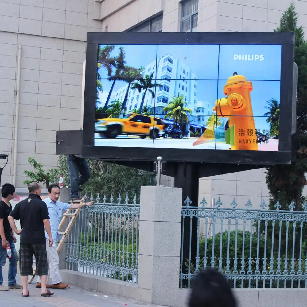 
wall mounted lcd screen signage outdoor advertising player with android or windows system 