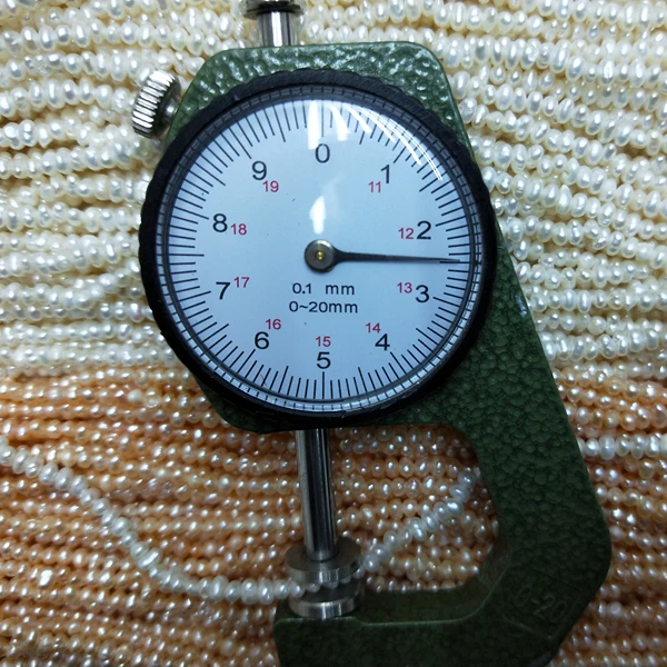 Fresh Water Pearl Natural Pearl Potato Shape White 2-3mm 15 Inch Cultured Freshwater Pearls