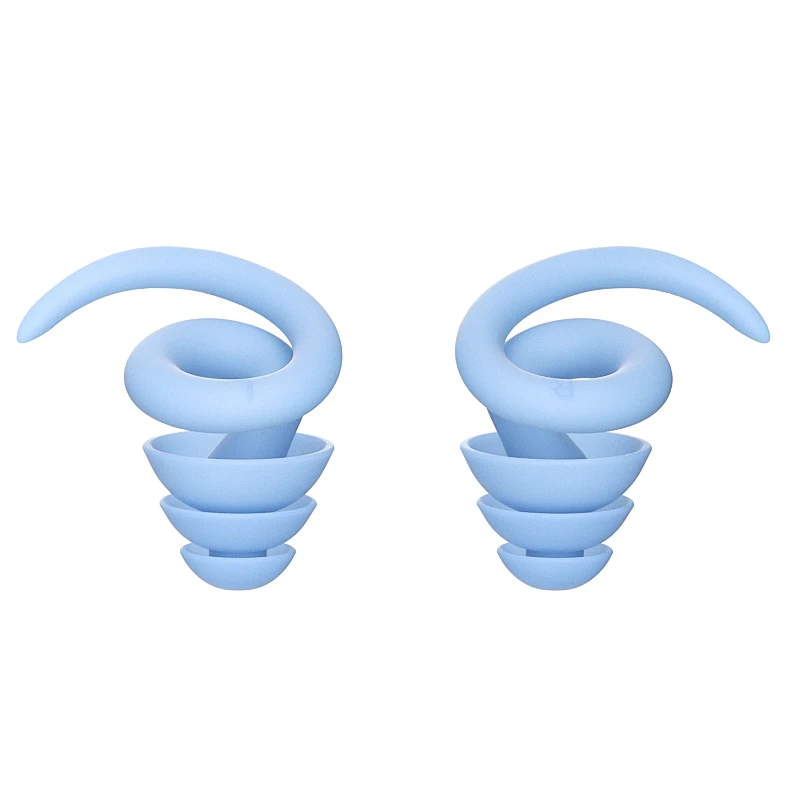 Reusable Ear Plugs for Sleeping Earplugs for Sleeping Labra Silicone Blue Earplug