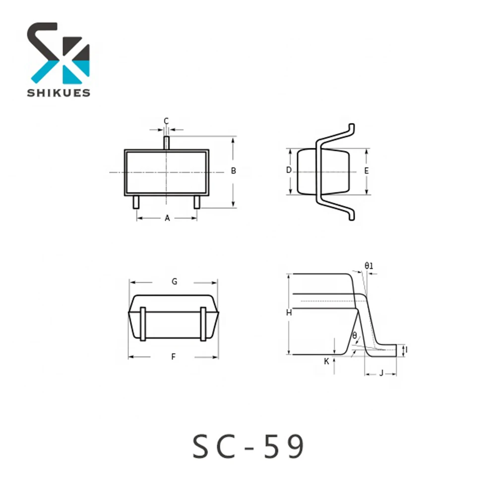 SHIKUES MOSFET P-Channel -20V -4.3A SOT-23 RoHS SK2331A