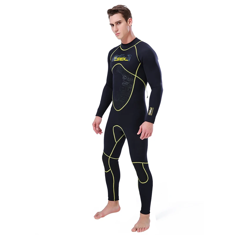 
New 2021 Wholesale Neoprene Diving Suits Long Sleeve Keep Warm Surfing Swimming Wetsuit For Men 