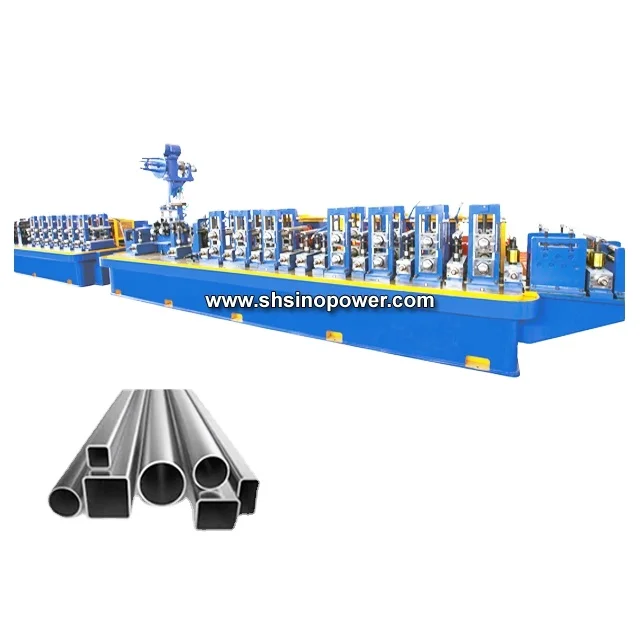 High precision steel pipe production line welded pipe hot roller cold roll former mill steel pipe making machine for sale