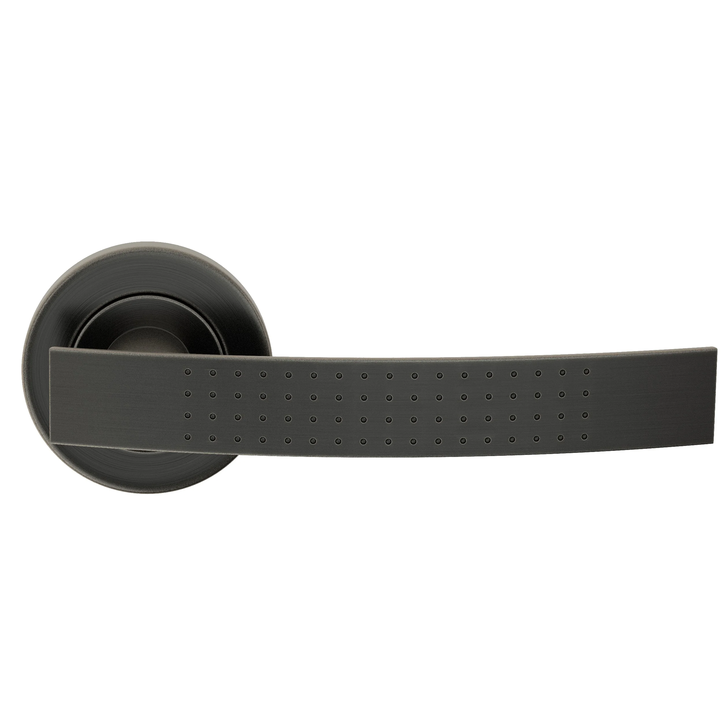 manufacturer modern design hardware interior door lever handles set black