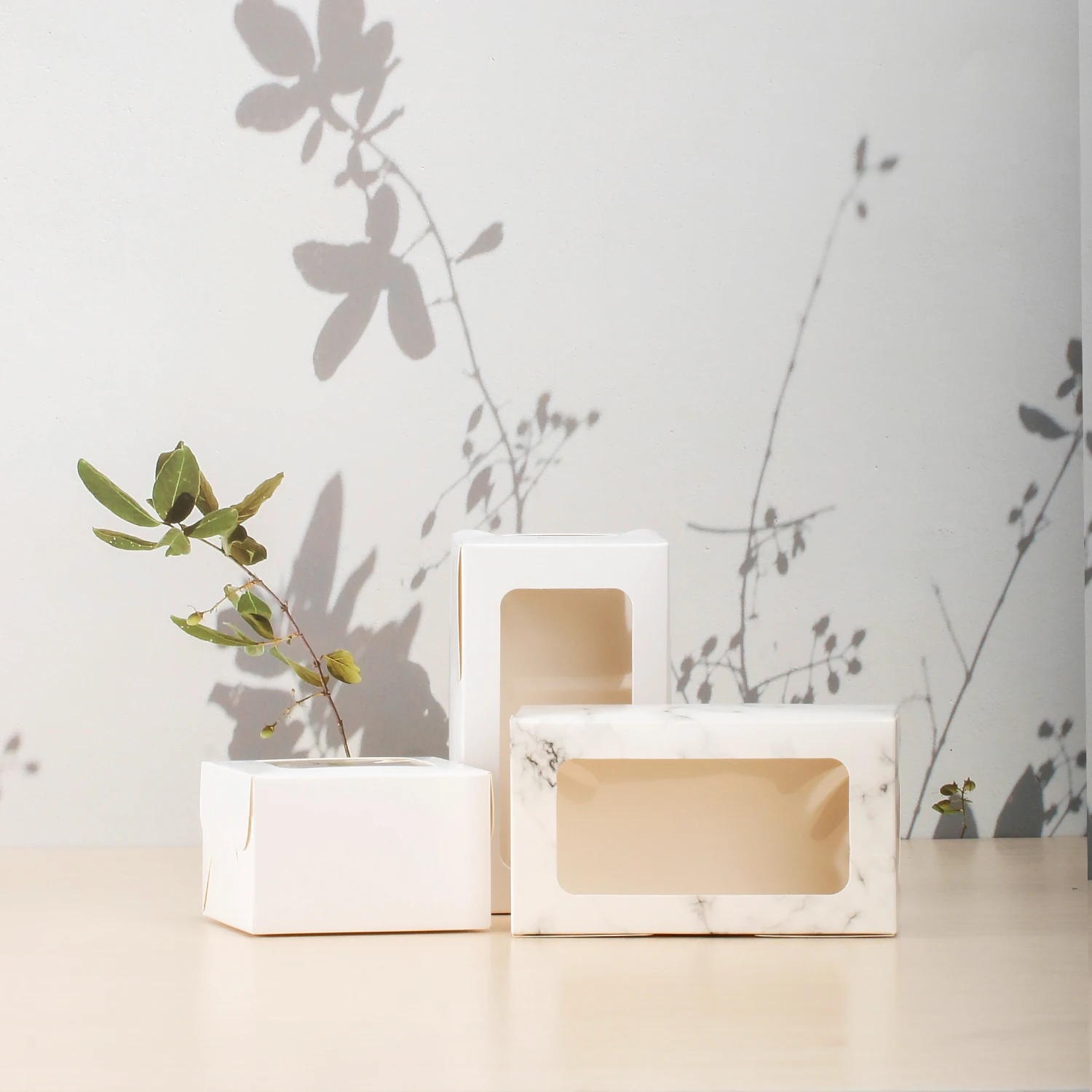 Food Box Turn Table Paper Tray Fast  Design Small Food Gift Box Custom Food Takeaway Boxes
