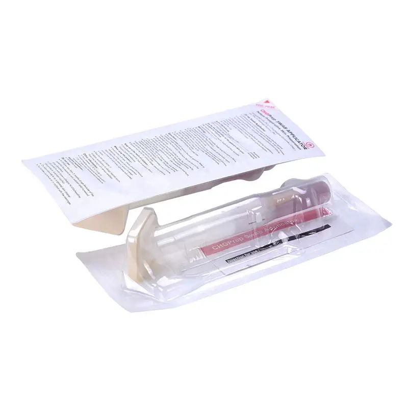 
Disposable Surgical Skin disinfection Foam Swab Stick IPA CHG Chlorhexidine Gluconate Alcohol filled Skin Prep Swab Applicator 
