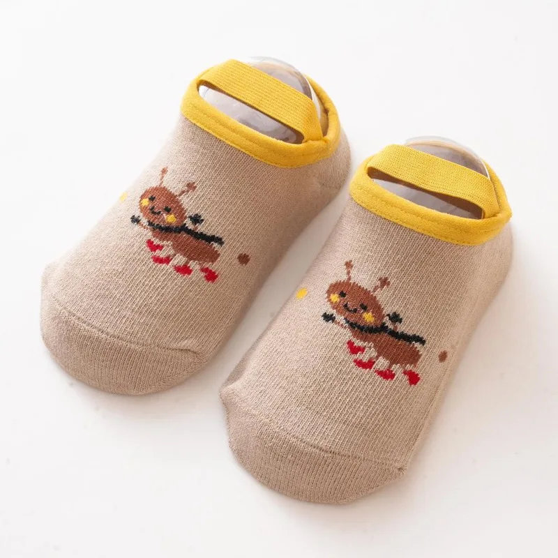 Toddler Boy Girl Non Slip Indoor Walking Sock Shoes Cartoon 0-1 Years Old Slipper Sneakers House Baby Socks