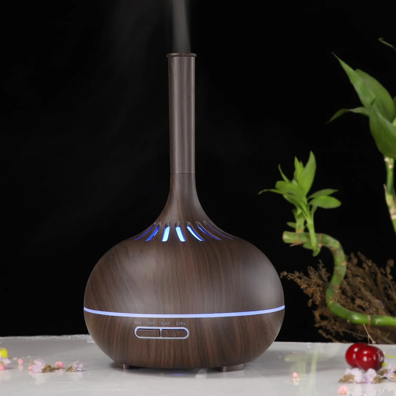 Vase Home Wood Grain Air Aromatic Diffuser Humidifier Home Aromatherapy Essential Oil Electric Aroma Diffuser aroma diffuser Le