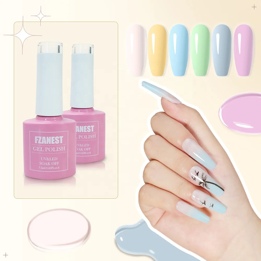 FZANEST HEMA FREE nail training kit bling girl nail products beauty products and cosmetics professional complete nail kit gel