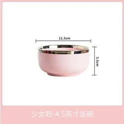German porcelain marble luxury dinnerware tableware gold rim pink and green restaurant ceramic plates dishes sets modern