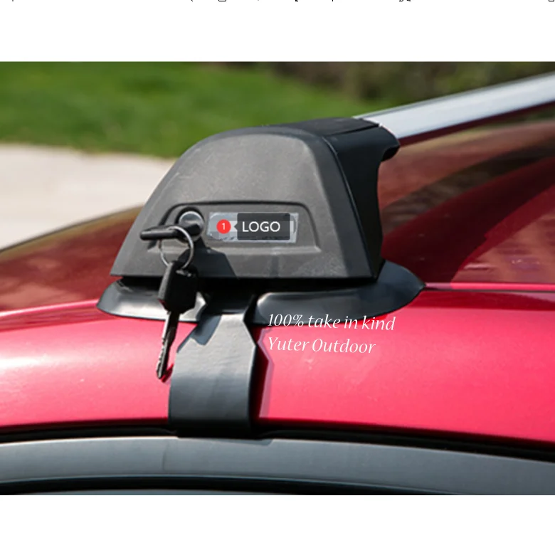 
Aluminium Aerodynamic Design Auto Cross Bar Roof Rack mount on fix point for bike canoe kayak luggage ski 