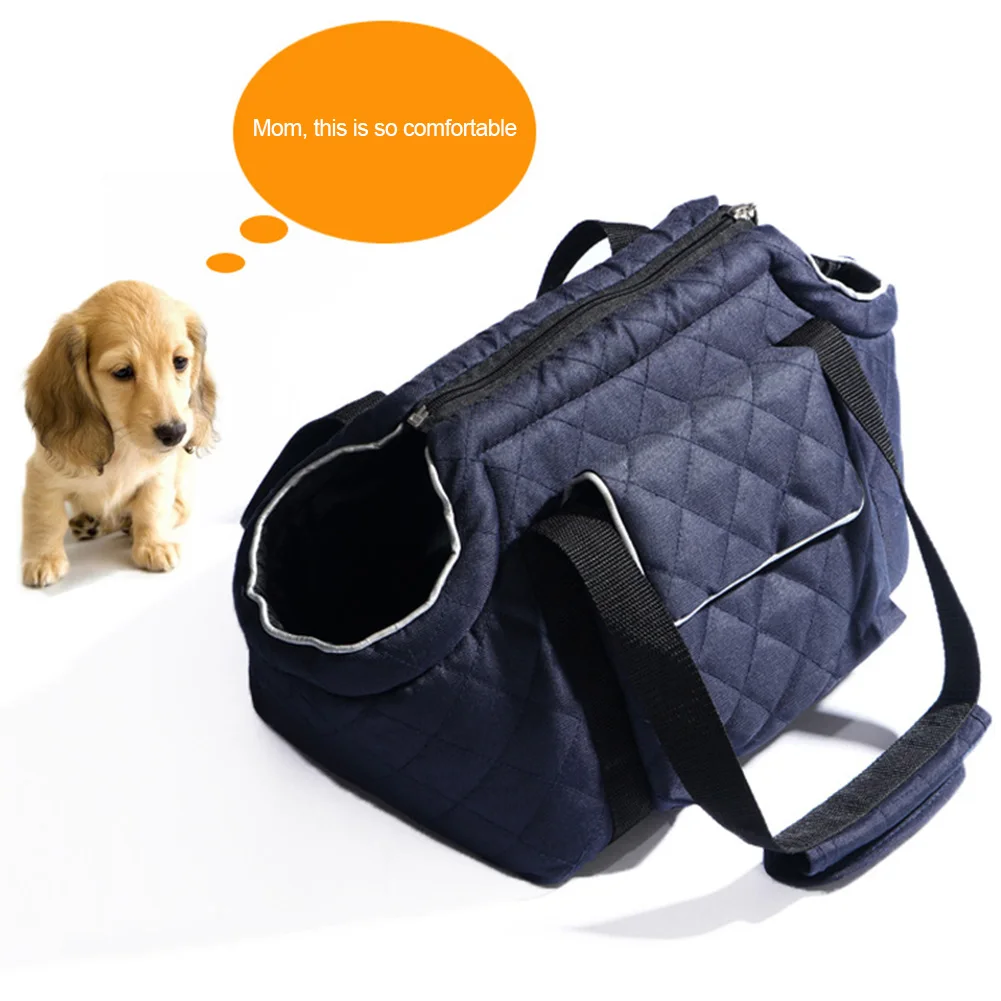 
Pet Carrier Purse Tote Bag Outdoor Portable Night Vision Reflective Stripe Shoulder Dog Cat Tote Handbag Foldable Carrier Purse 