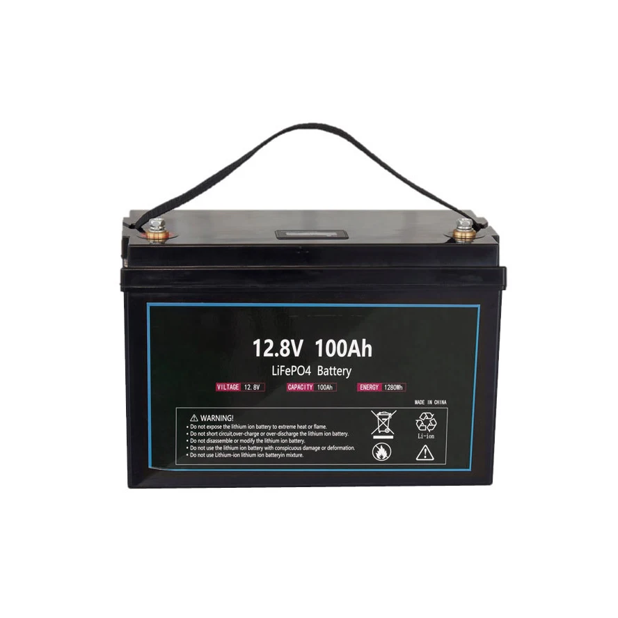High Quality 12.8v 12v 100Ah Energy Storage Power Supply Lifepo4 Battery RV Marine Golf Cart Lithium Iron Phosphate Battery
