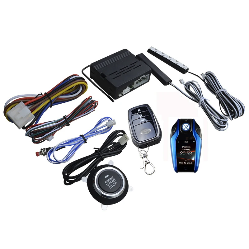 bulk drop shipping engine arm engine disarm car immobilizer system smart LCD car key start push and start system