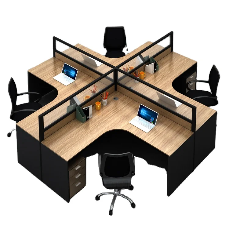 New design modern cheap luxury wood metal table and chairs commercial office furniture executive workstation desk