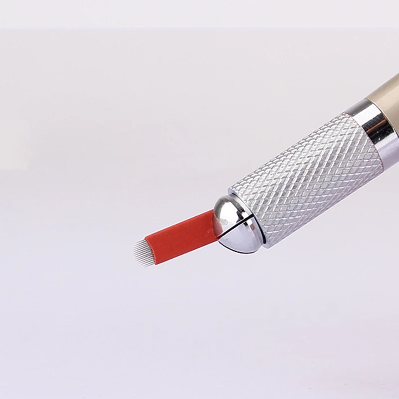 New Arrivals Red 0.18Mm U Shape Lamina Flex Makeup Blade Pen Eyebrow Microblading Tattoo Needles