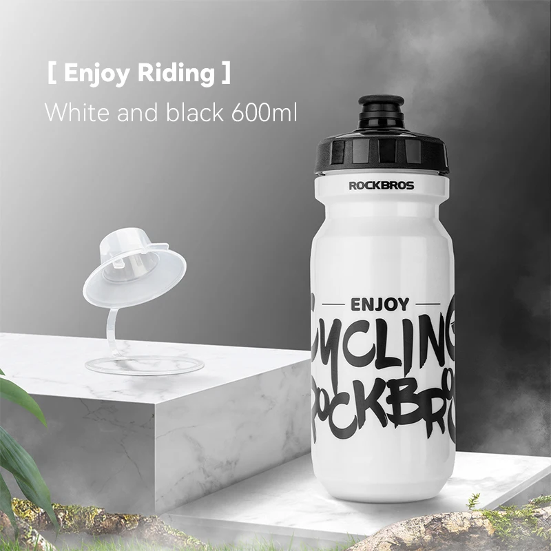 ROCKBROS Lightweight Portable 600ml Sport Plastic Cycling Bike Water Bottles Leakproof Bicycle water bottle