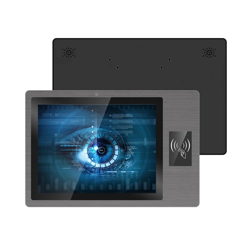 Android 10 OS 15' 17' Embedded Tablet Pc RFID / NFC Card Reader Integrated Touch Panel Pc