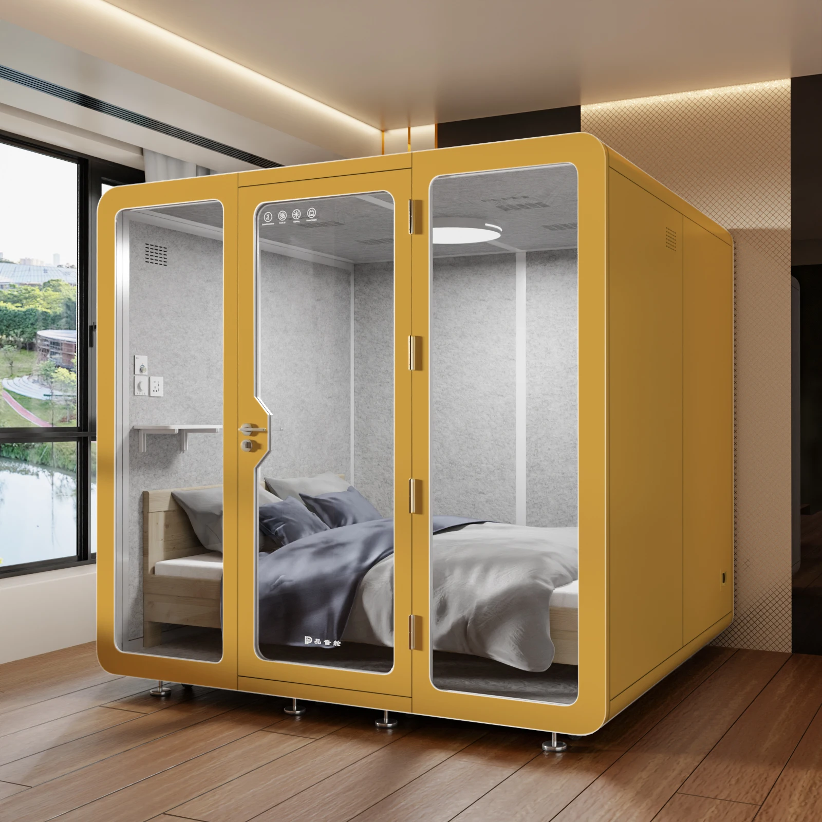 Assembled Mobile Portable Conference Room Studio Silent Private Office Cubicle Shed Soundproof 100% Soundproof Booth