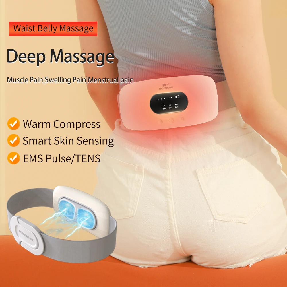 Trending Hot Products Heating Waist Massager Vibration Slimming Belt Air Pressure Belly Abdomen Relax Therapy Machine for Women