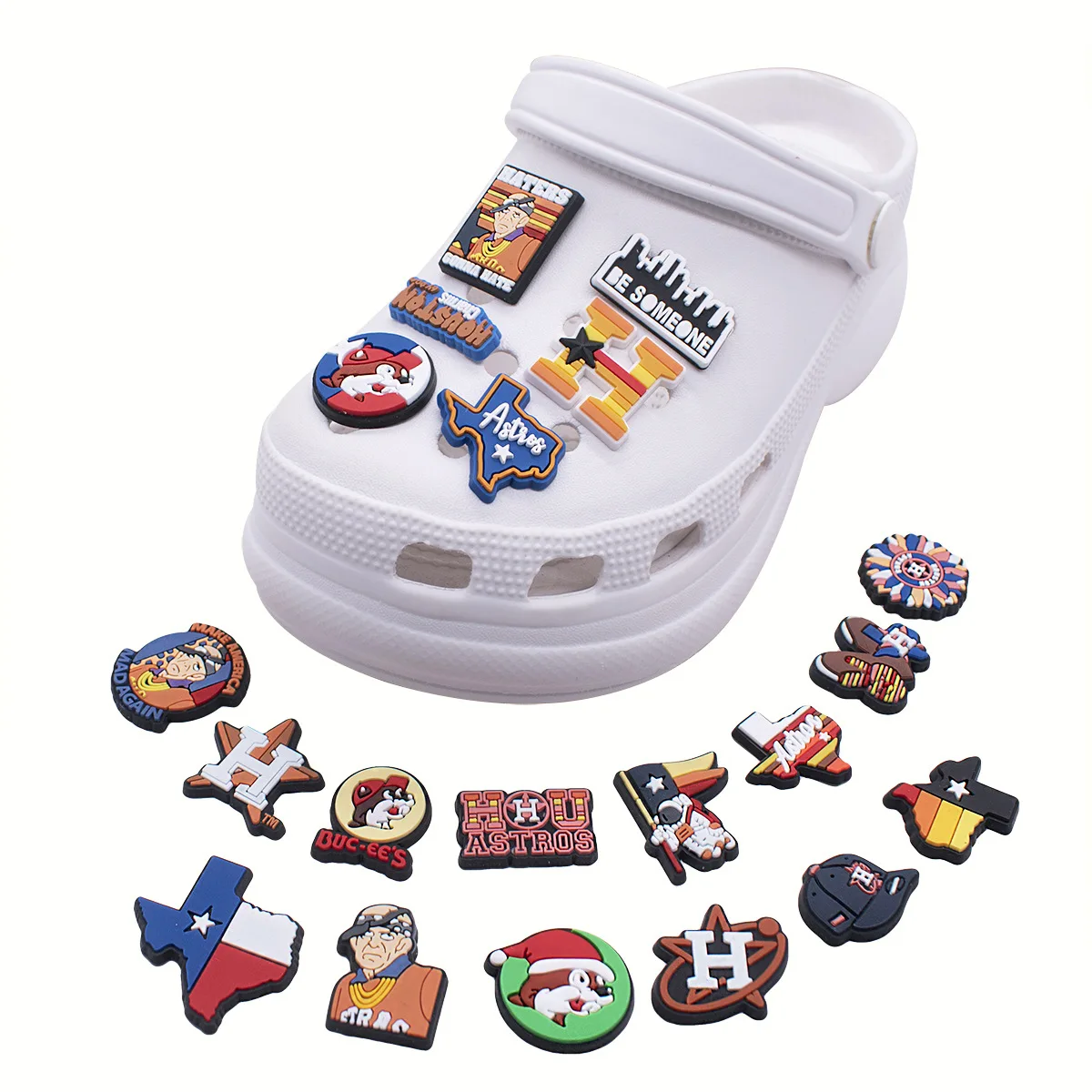 Blue Ocean Series Shoes Clog charms Cute Soft rubbery shoe charms DIY decorative creative shoe accessories