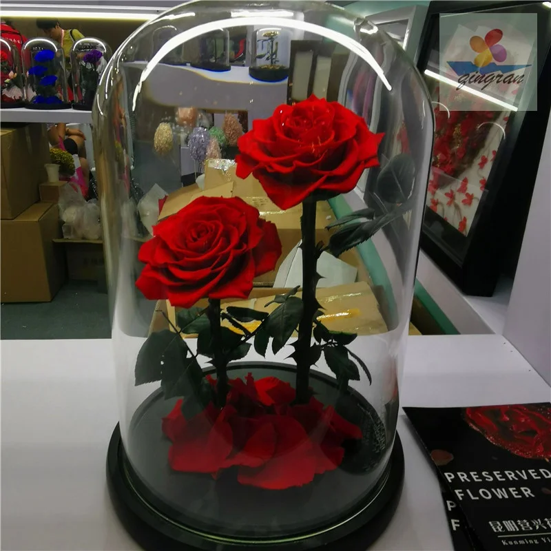 Kunming Floral Factory Supply Forever rose long Lasting flower Rose with 45 colors