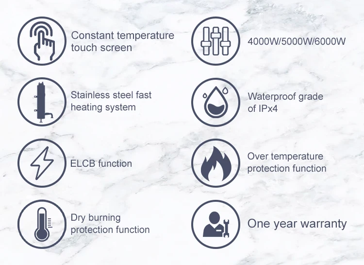 6000w instant water heater