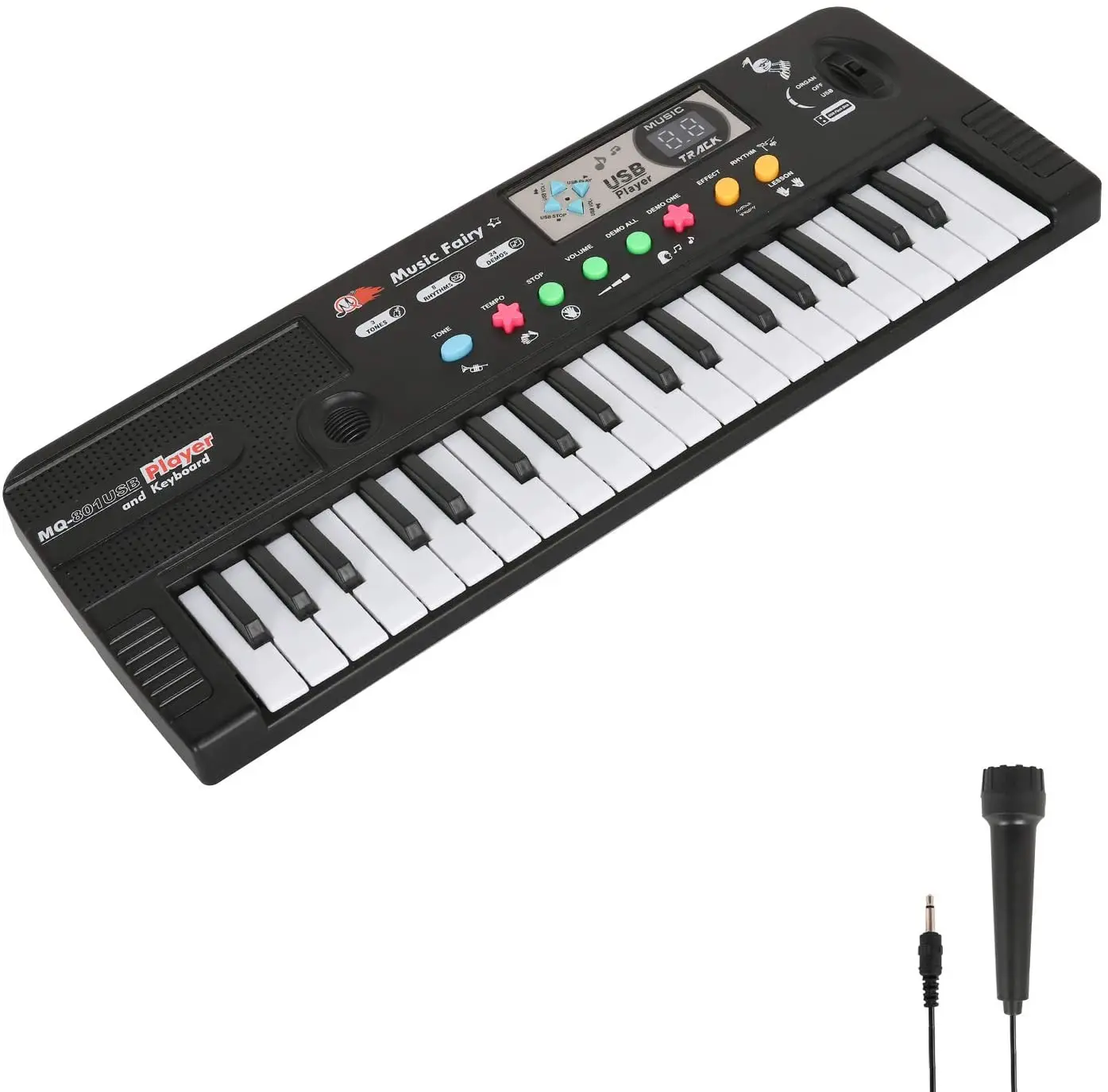 2021 Christmas Gift 37 Keys Toddlers Piano Power Supply Built In Speakers Party Kids Electric Keyboard Piano