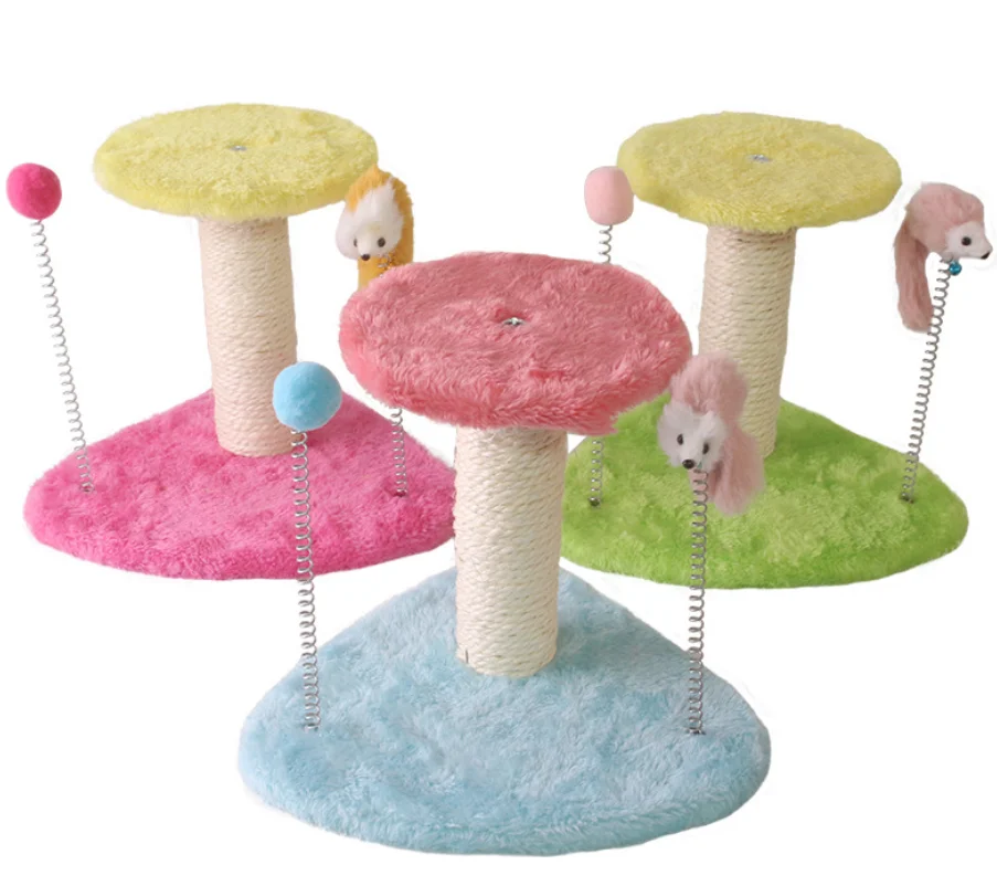 Плюшевый игровой комплекс для кошек из сизаля, дерево, Когтеточка для кошек нового дизайна мыши игрушки для домашних животных шлифовальный станок для игрушек