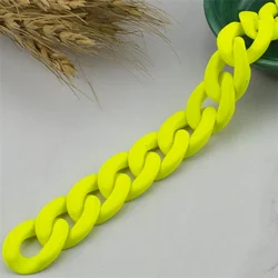 21*30mm Matte None  Acrylic fluorescent color  Assembled Parts Bead For Women Pendant Necklace Jewelry Accessories