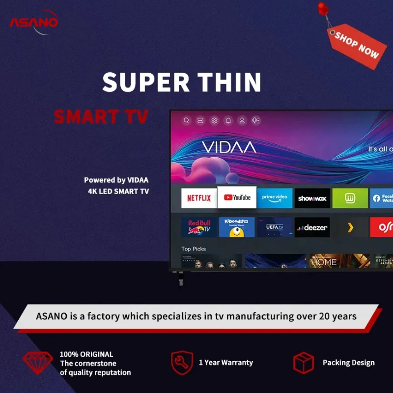 98inch Hot Sell ASANO televisions smart tvs 4K Giant Screen Tv For Football Match Giant  Worldcup TV