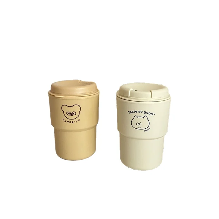 Fashion reusable plastic PP travel mug customized logo coffee cups OEM