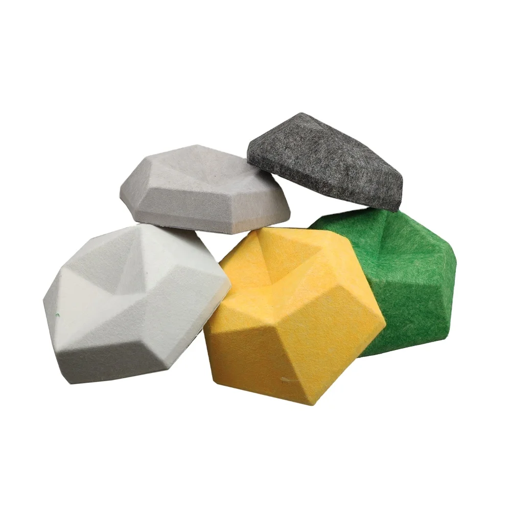 Leeyin 100% Polyester Fiber acoustic panel polyester board sound proof pet 3d polyester acoustic panel