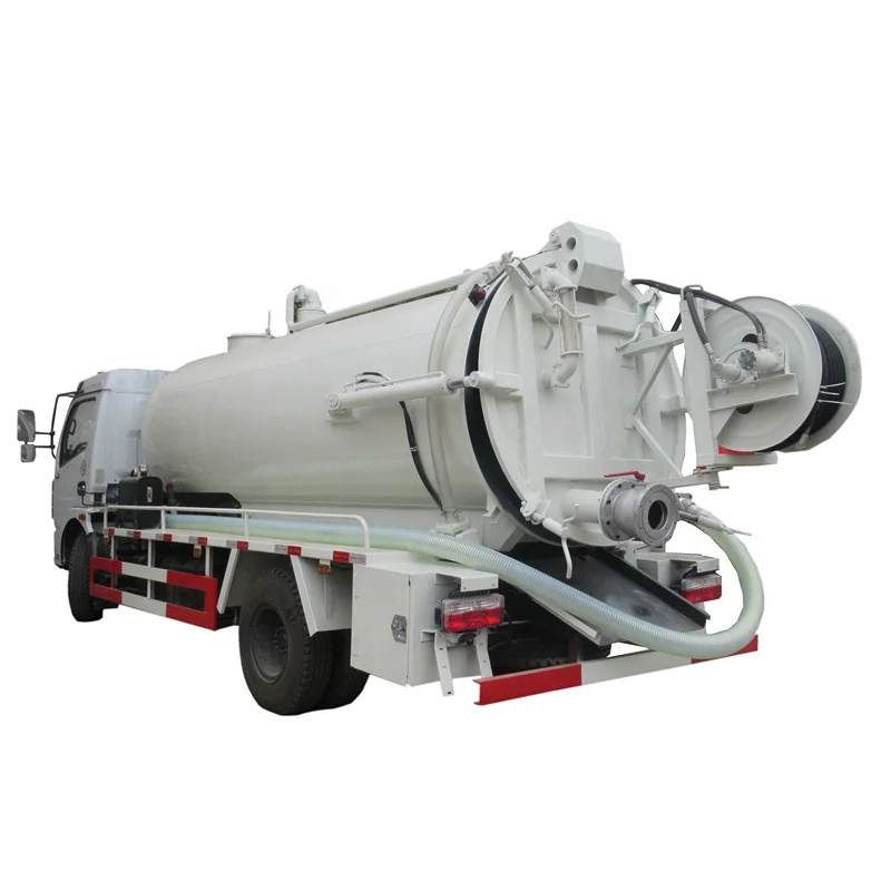 4x2 Dongfeng 5cbm 6cbm 7cbm RHD LHD sewage suction truck for sale