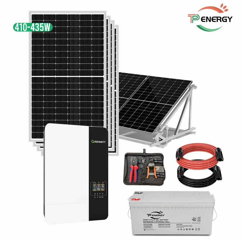 Best price Rooftop solar energy system (Single Phase) for home/ building with LiFePO4 Batterystems 5KW 6KW Off-grid sol