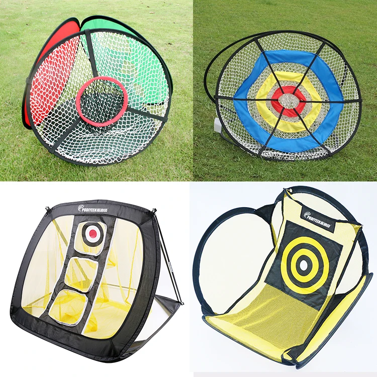 30' inches diameter target goal chipping net 5 target hole easy portable foldable golf practice chipping net