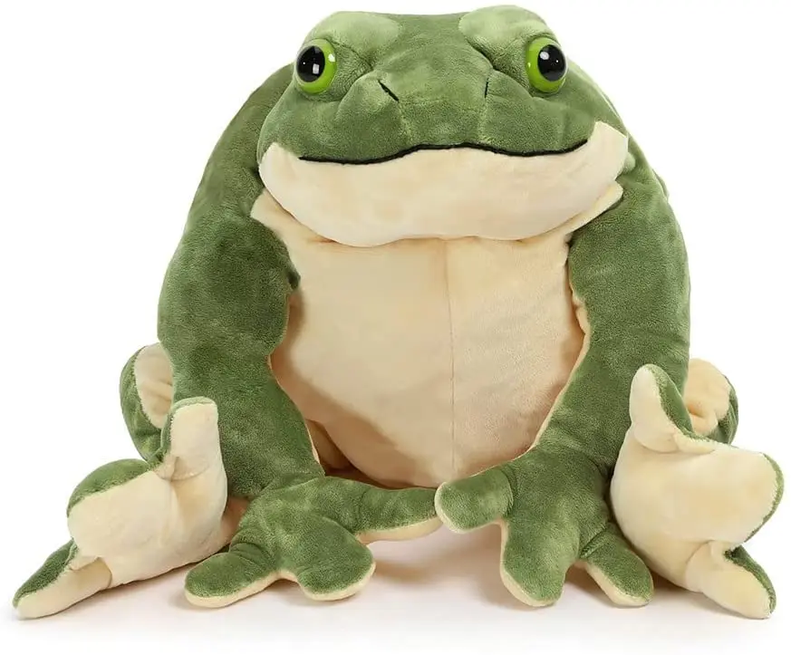 Giant Frog Stuffed Animal Frog Plush Toys, Soft Frog Hugging Pillow for Kids Children, 22 Inch Green