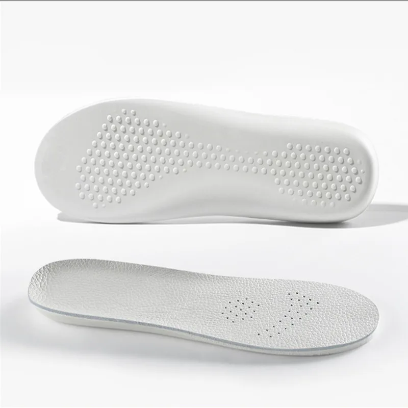 Sport Shock Absorption Cow Leather Latex Breathable Insole