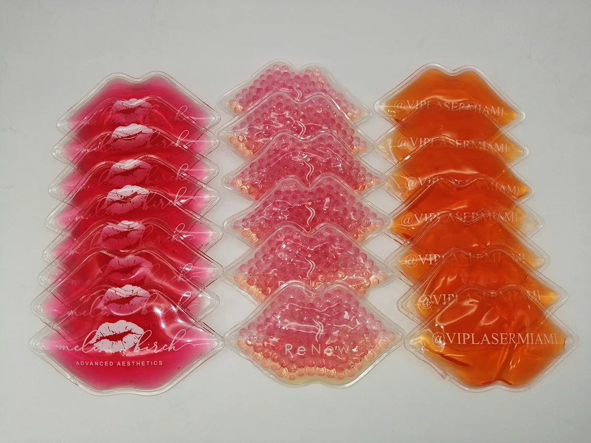 Anti wrinkle mask aesthetic hot cold lip ice pack