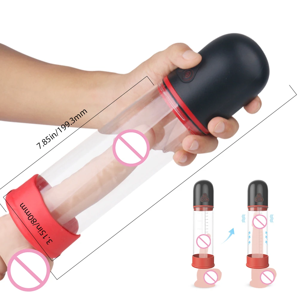 Hot Selling Soft silicone Huge water penis pump enlargement penis massager electric male penis pumps enlargers