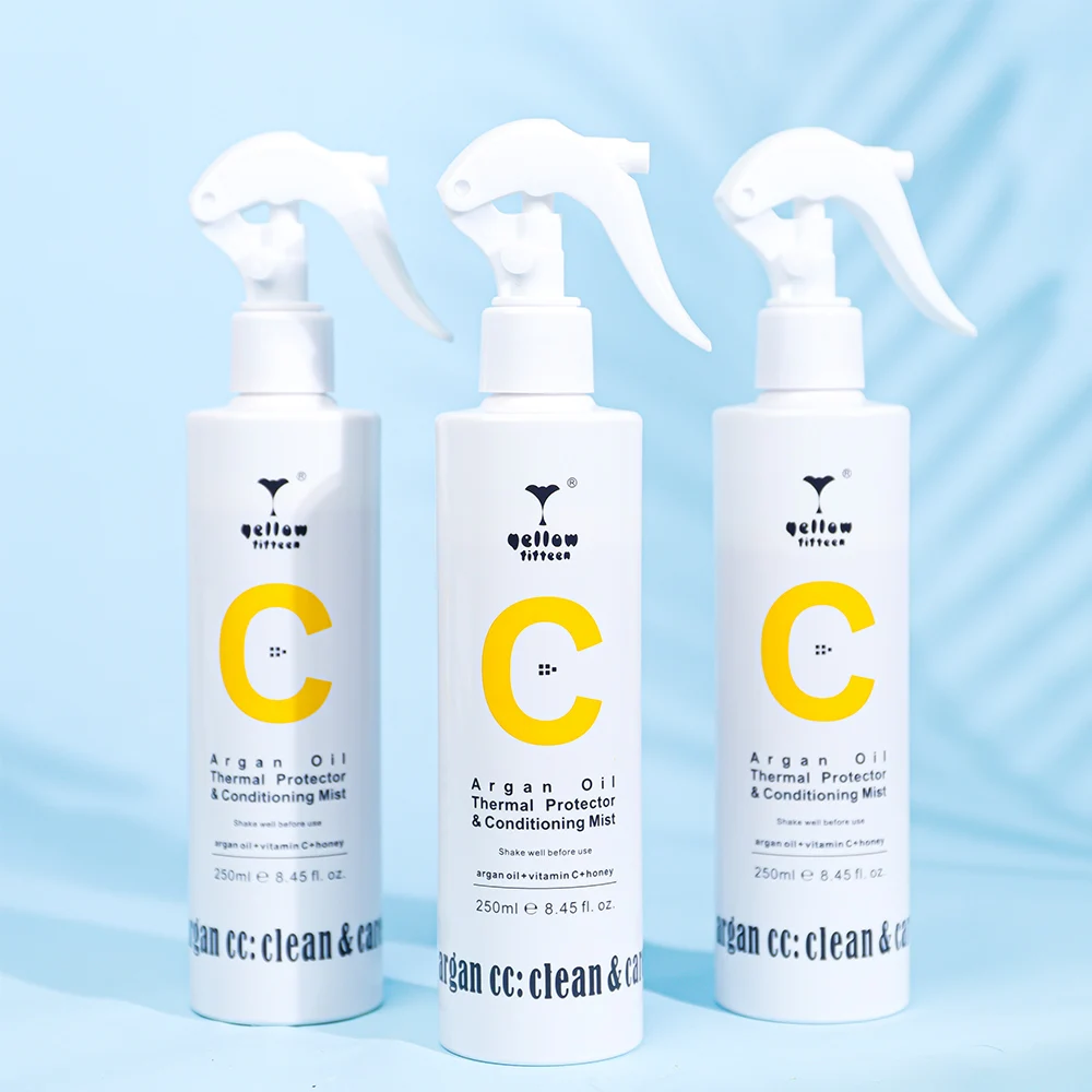 private label heat protector hair perfume mist organic essential argan oils honey silk hair repair spray